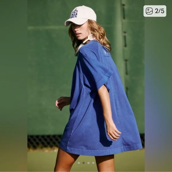 FP Movement by Free People Icon Tee Ultra Indigo Small - Picture 2 of 8